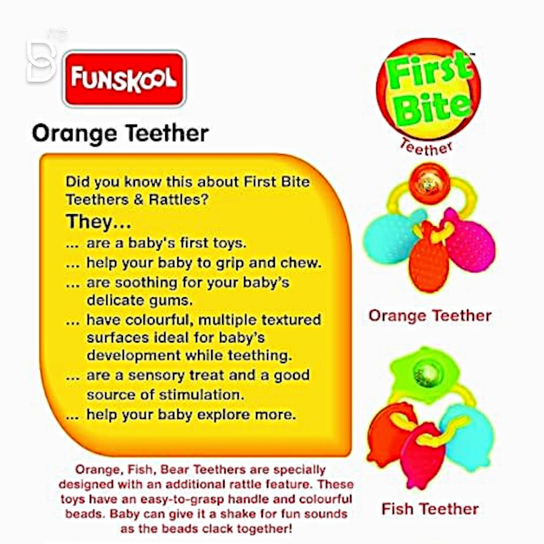 FUNSKOOL, TREE TEETHER RATTLE, MULTICOLOUR, TREE SHAPED RATTLE - TEETHER