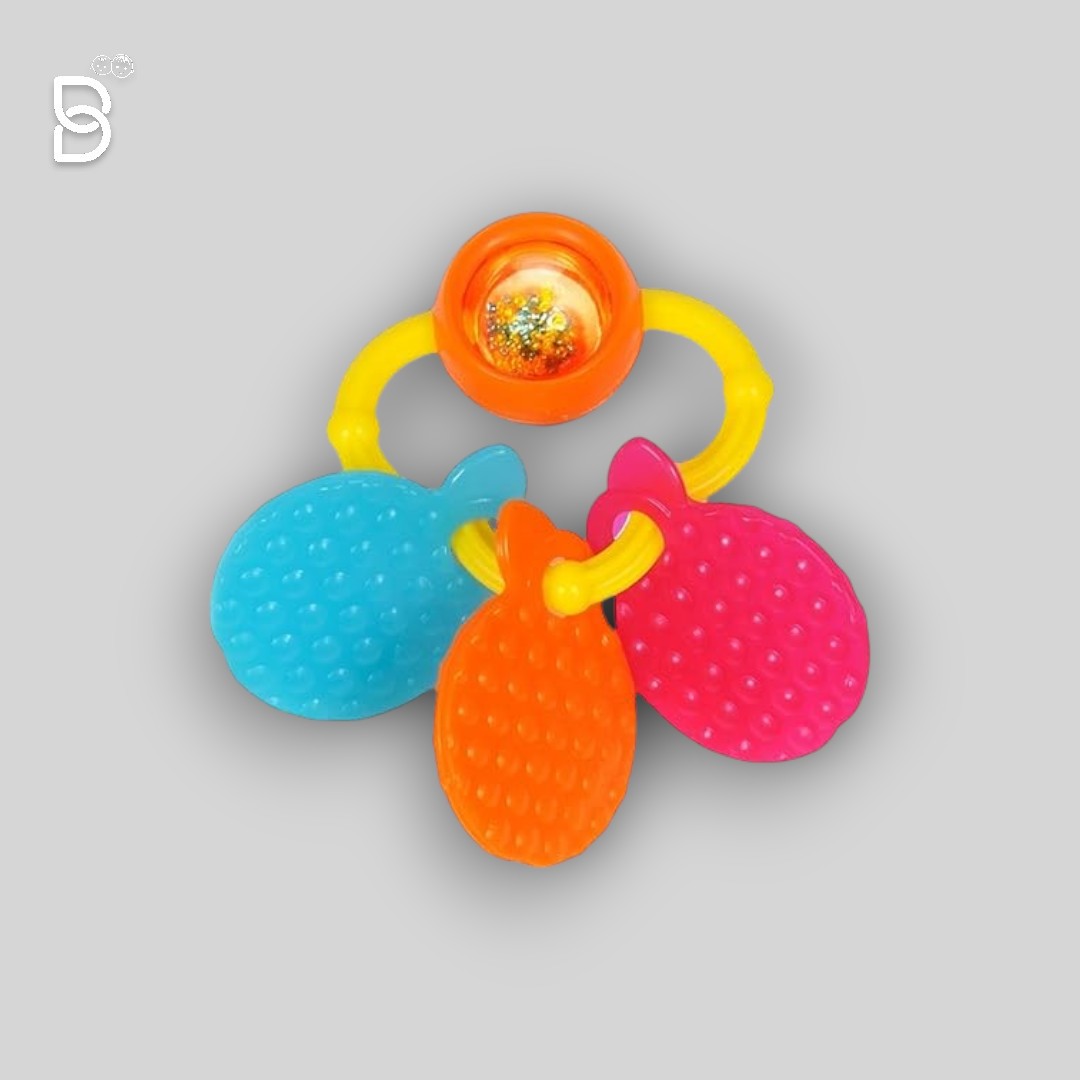 FUNSKOOL, TREE TEETHER RATTLE, MULTICOLOUR, TREE SHAPED RATTLE - TEETHER
