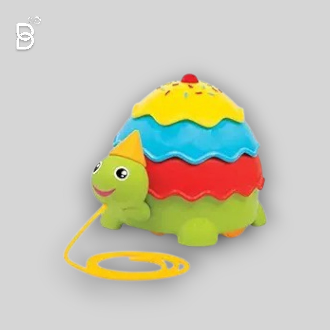 FUNSKOOL ICE-CREAM TURTLE, PULL STRING TOY, TURTLE TOY