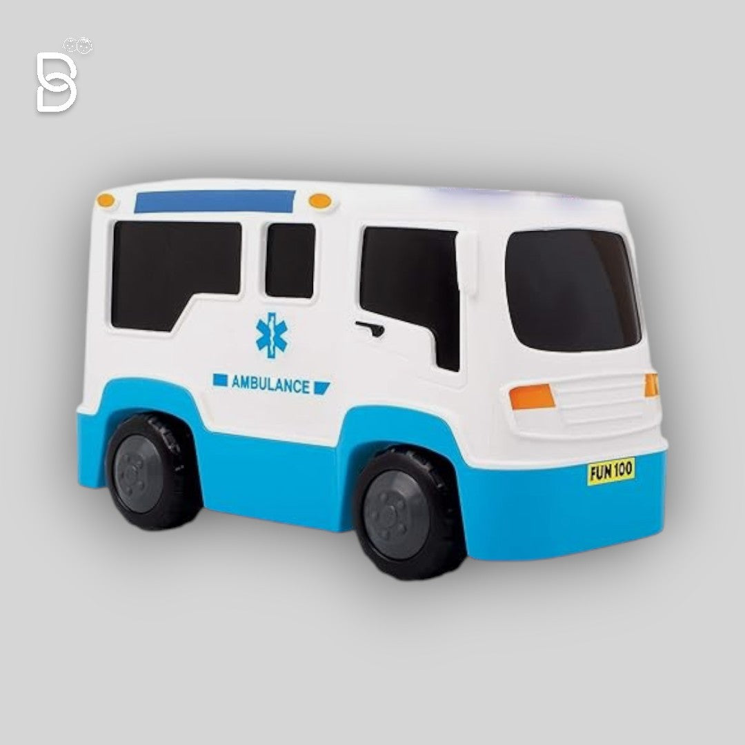 FUNSKOOL RESCUE AMBULANCE, MULTI COLOR VEHICLE WITH LIGHTS & SOUNDS