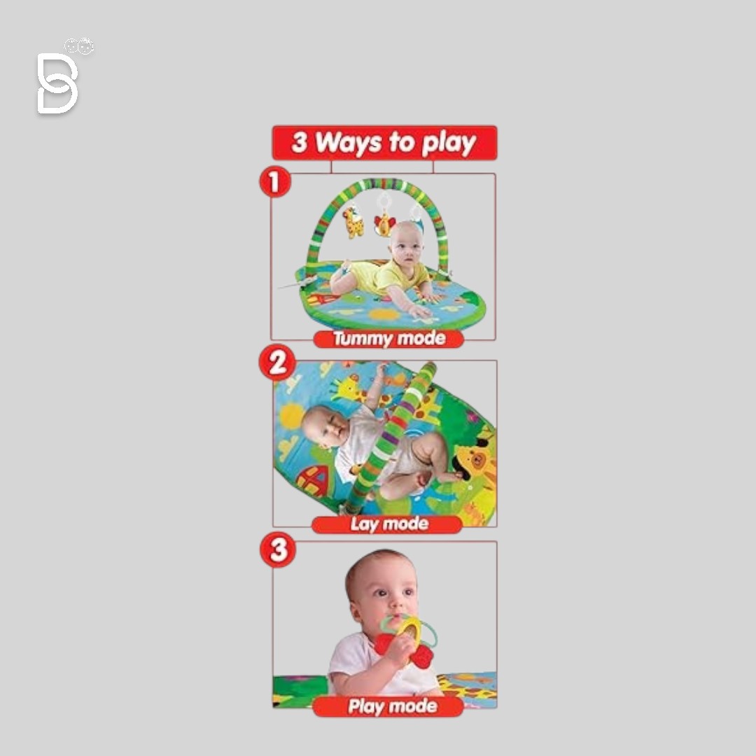 FUNSKOOL-3 IN 1 DELUXE PLAYGYM, 3 WAYS TO PLAY, ACTIVITY PLAYGYM 3 LINKABLE TOYS, EASY PORTABILITY AND STORAGE