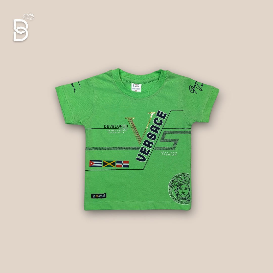NEW BORN T-SHIRT AND NICKER GREEN - GILLI DANDA