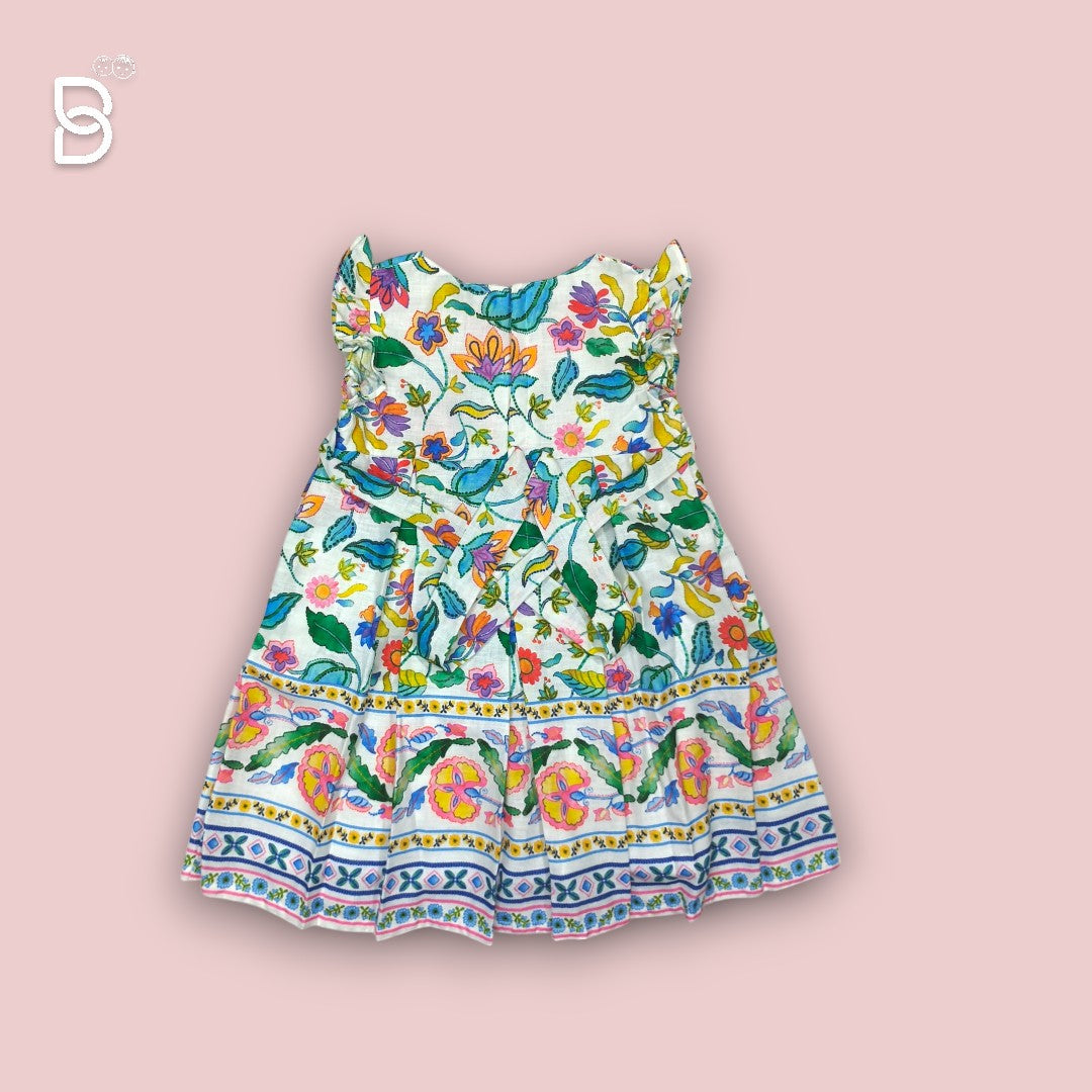 NEW BORN BABY FROCK MULTICOLOR - JILAX
