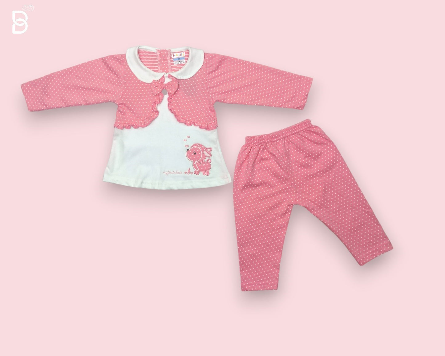 NEW BORN BABY GIRL COTTON SET