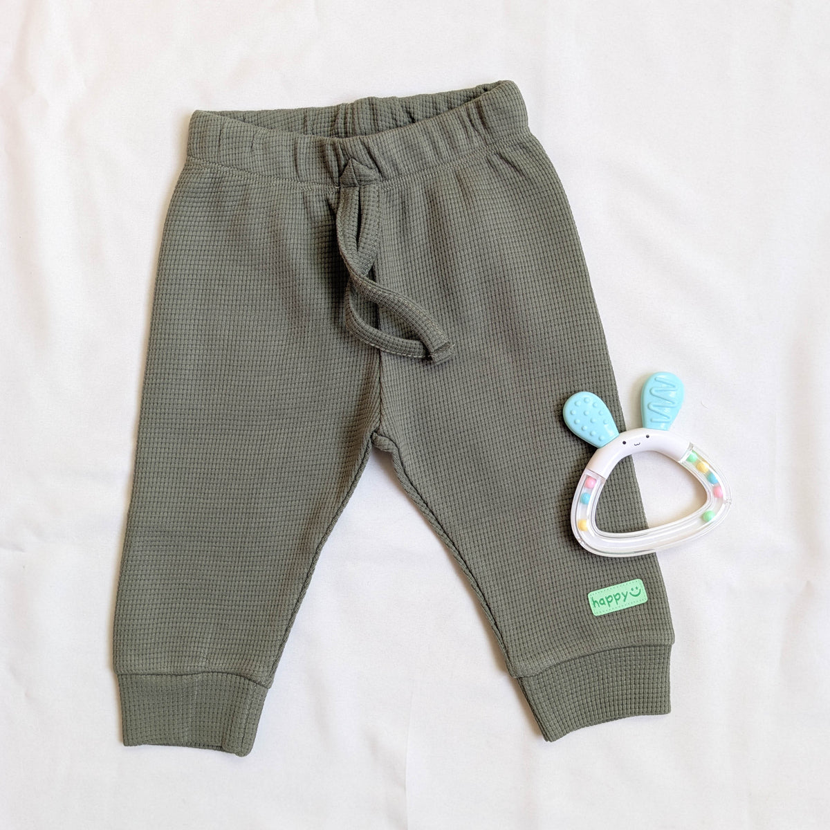 Little Bear Waffle Knit Top & Pants Set