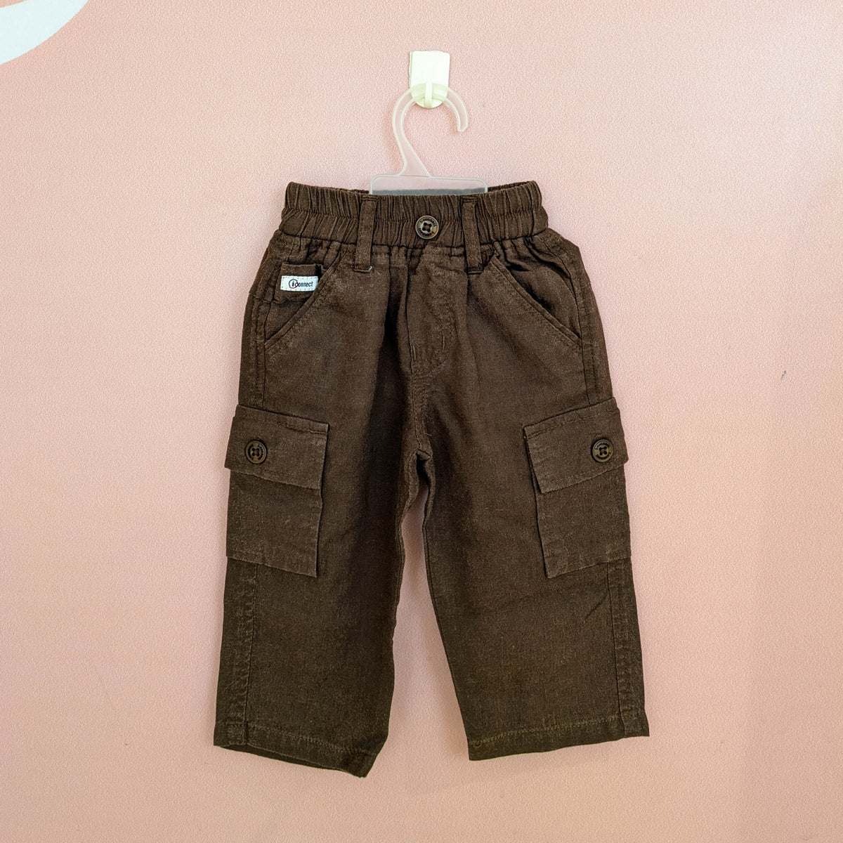 Boys 3-Piece Safari Cargo Outfit Set – Inner T-Shirt, Outer Jacket & Cargo Trousers (Dark Brown)