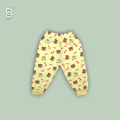 UNISEX PRINTED T-SHIRT JOGGER SET LEMON YELLOW