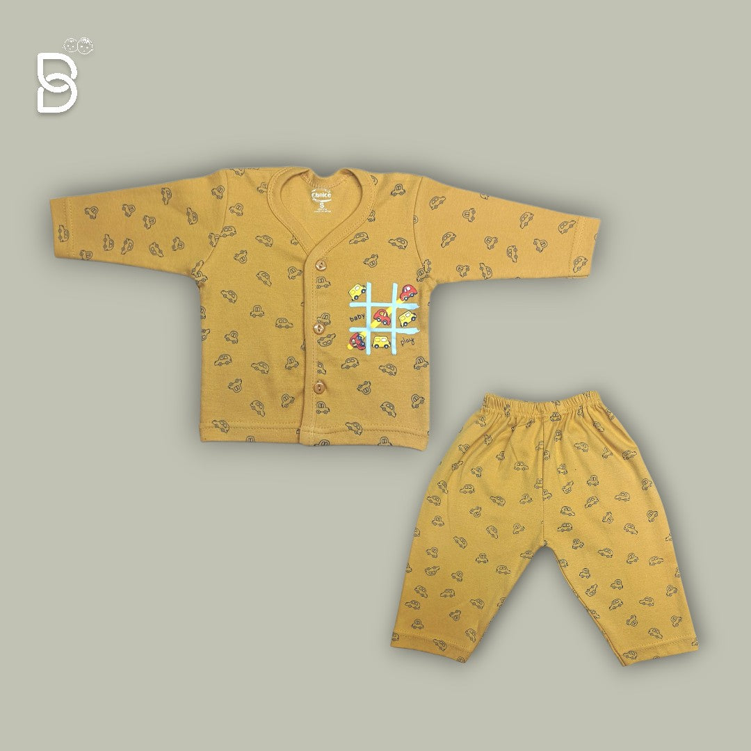 NEW BORN SOFT COTTON SET FLORAL PRINT