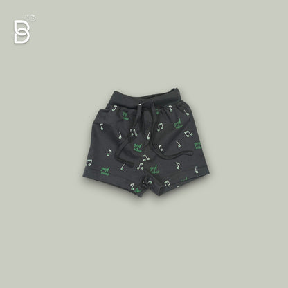 BOYS PRINTED T-SHIRT AND NICKER GREEN - OLLYPOOP