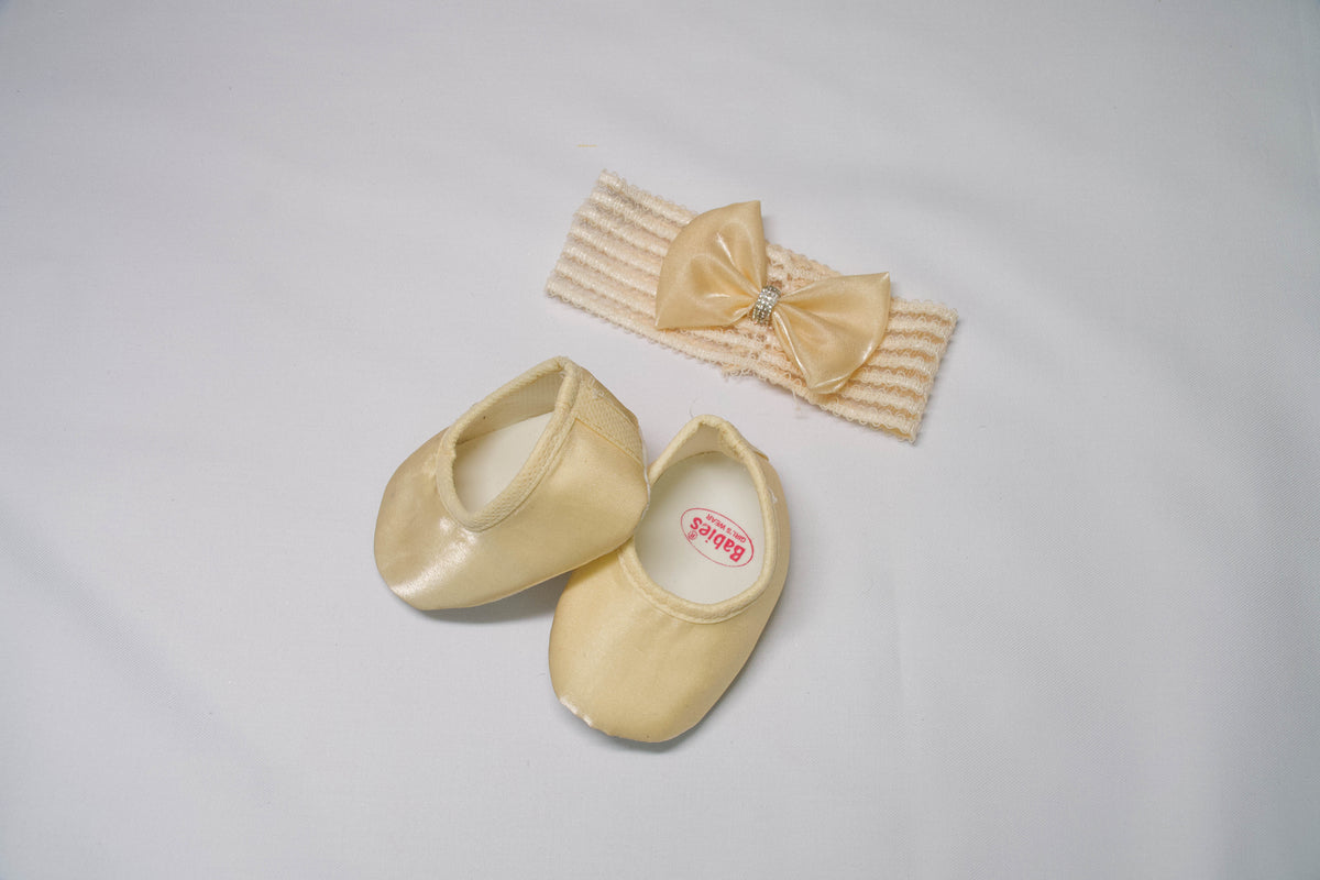 Babies Gold & Champagne Butterfly Sequin Party Dress Set