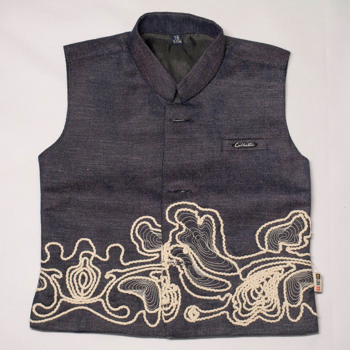 Boys 3-Piece Embroidered Nehru Jacket, Kurta & Trousers Set