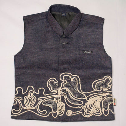 Boys 3-Piece Embroidered Nehru Jacket, Kurta & Trousers Set