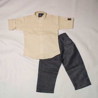 Boys 3-Piece Embroidered Nehru Jacket, Kurta & Trousers Set