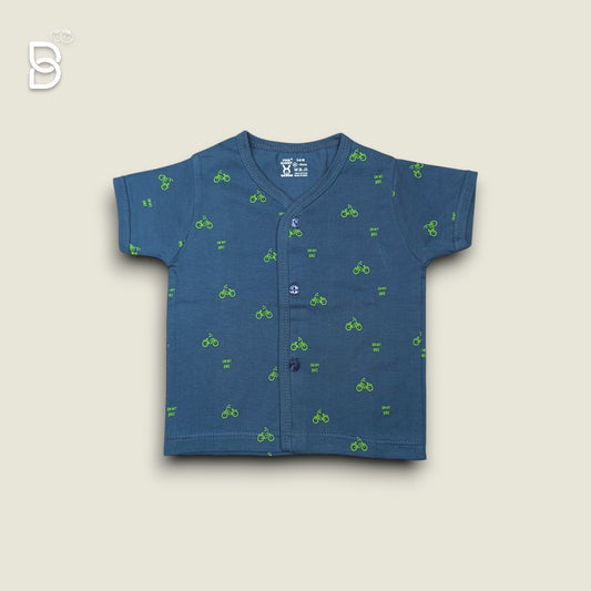 NEW BORN COTTON TOP T-SHIRT NAVY BLUE