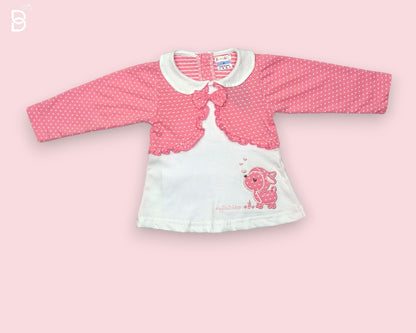 7319-YO BUDDY-NEW BORN BABY GIRL COTTON SET