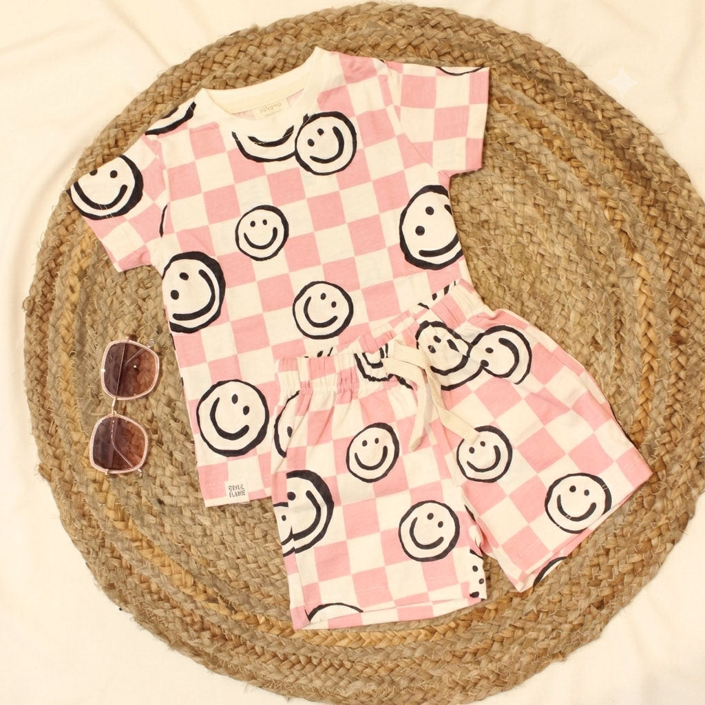 New born casual wear set- Pink