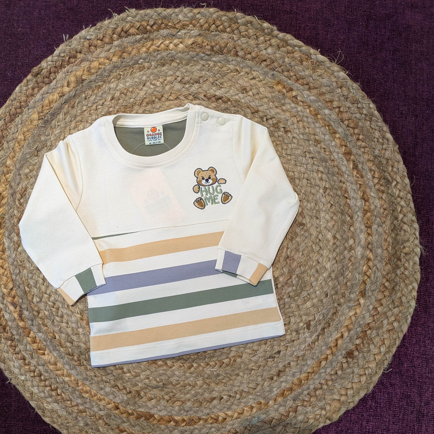 Baby Boy & Unisex Two-Piece "Hug Me" Teddy Bear Outfit Set