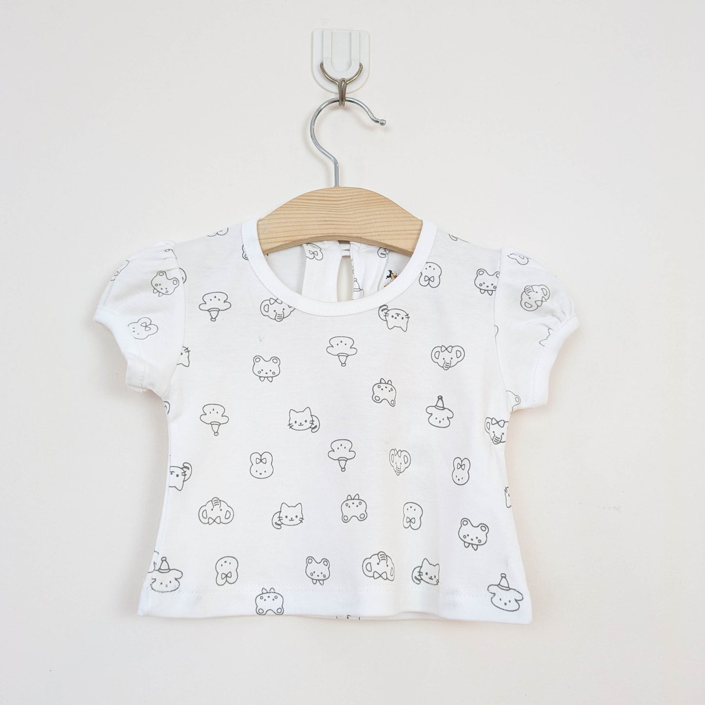 Grey Animal Friends Pinafore & Printed Tee Set