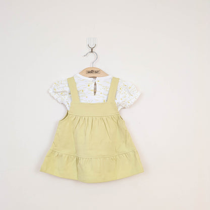 Baby Girl 2-Piece Ocean Theme Pinafore Dress Set