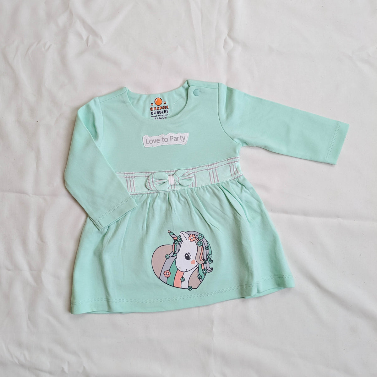 Unicorn Printed Tunic Dress & Leggings Set