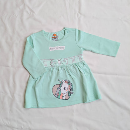 Unicorn Printed Tunic Dress & Leggings Set