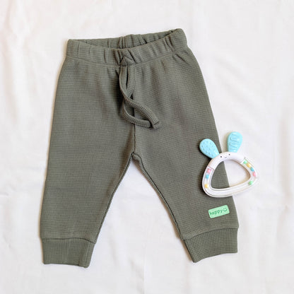 Little Bear Waffle Knit Top & Pants Set