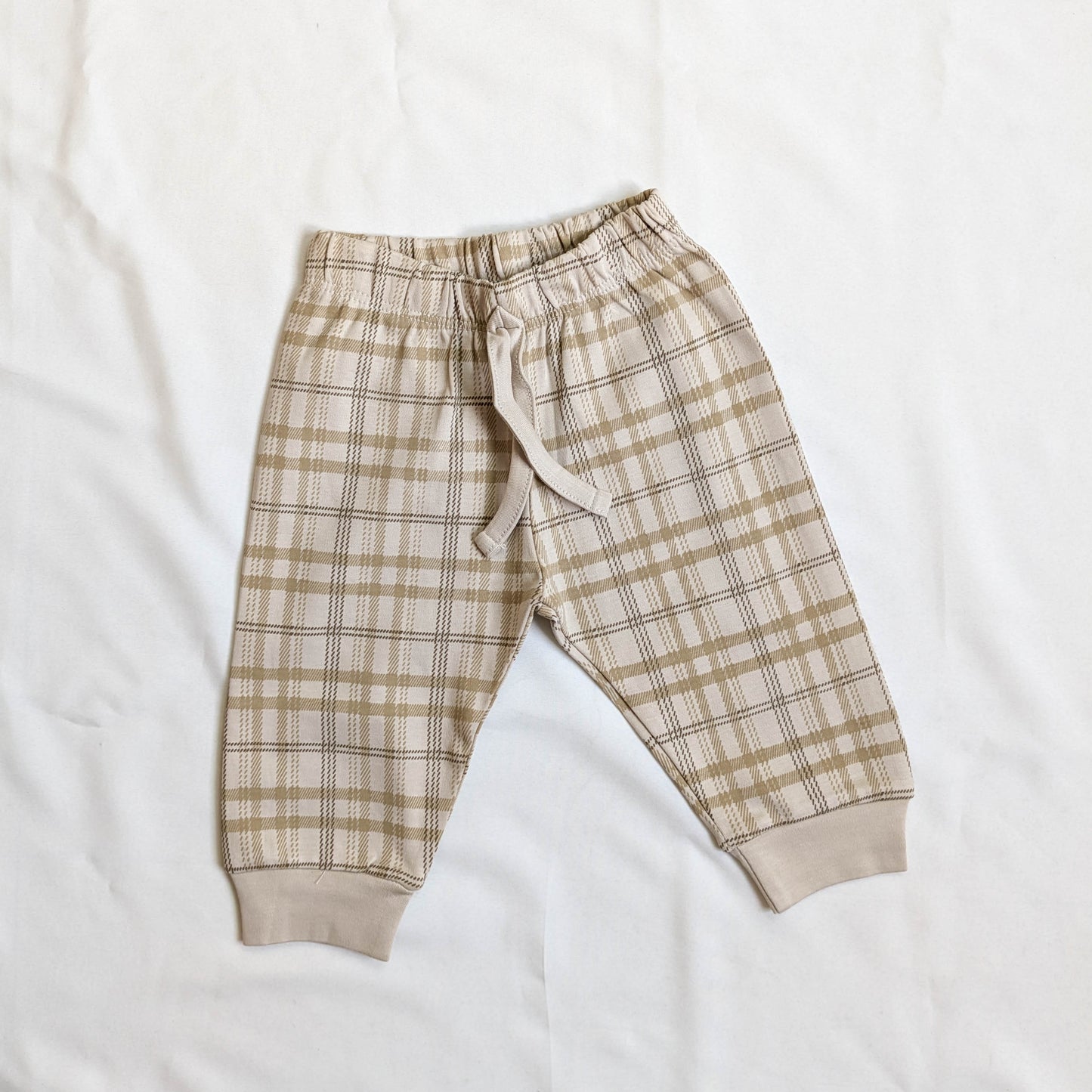 Plaid Check Button-Down Shirt & Trousers Set