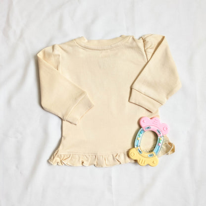 Cute Owl Print Top & Floral Pants Set
