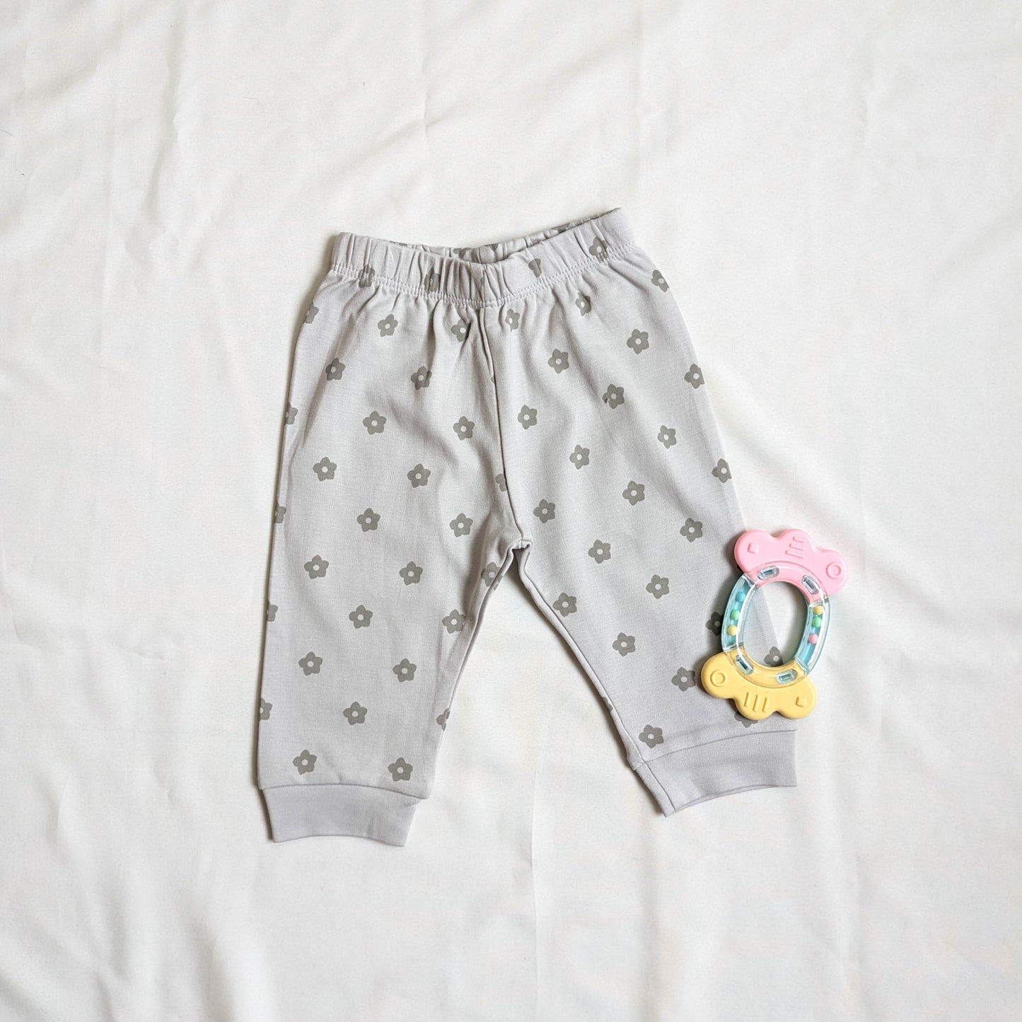 Cute Owl Print Top & Floral Pants Set