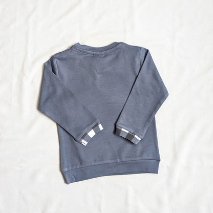 Safari Animal Sweatshirt & Gingham Pocket Joggers Set