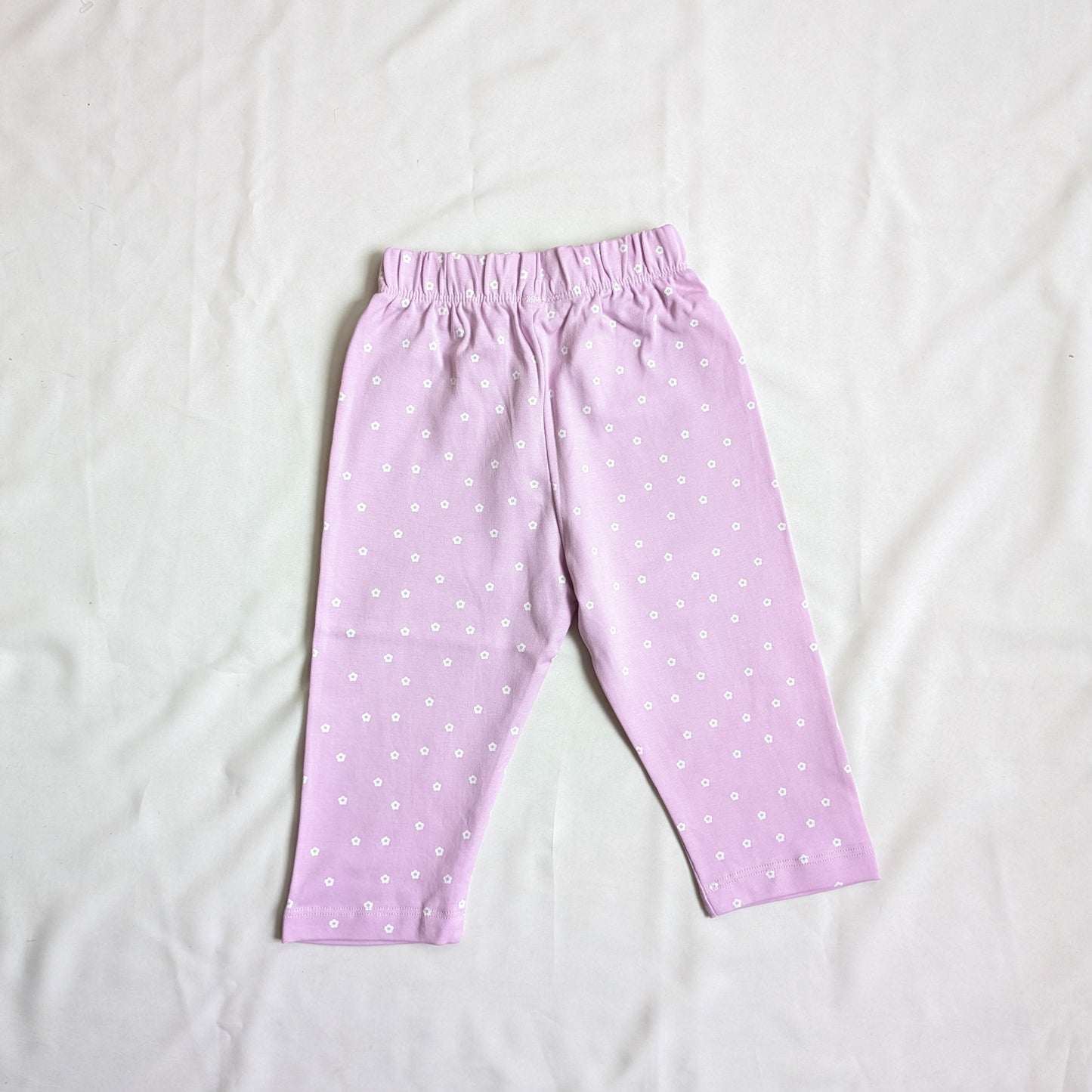 Puff Sleeve Top & Floral Leggings Set