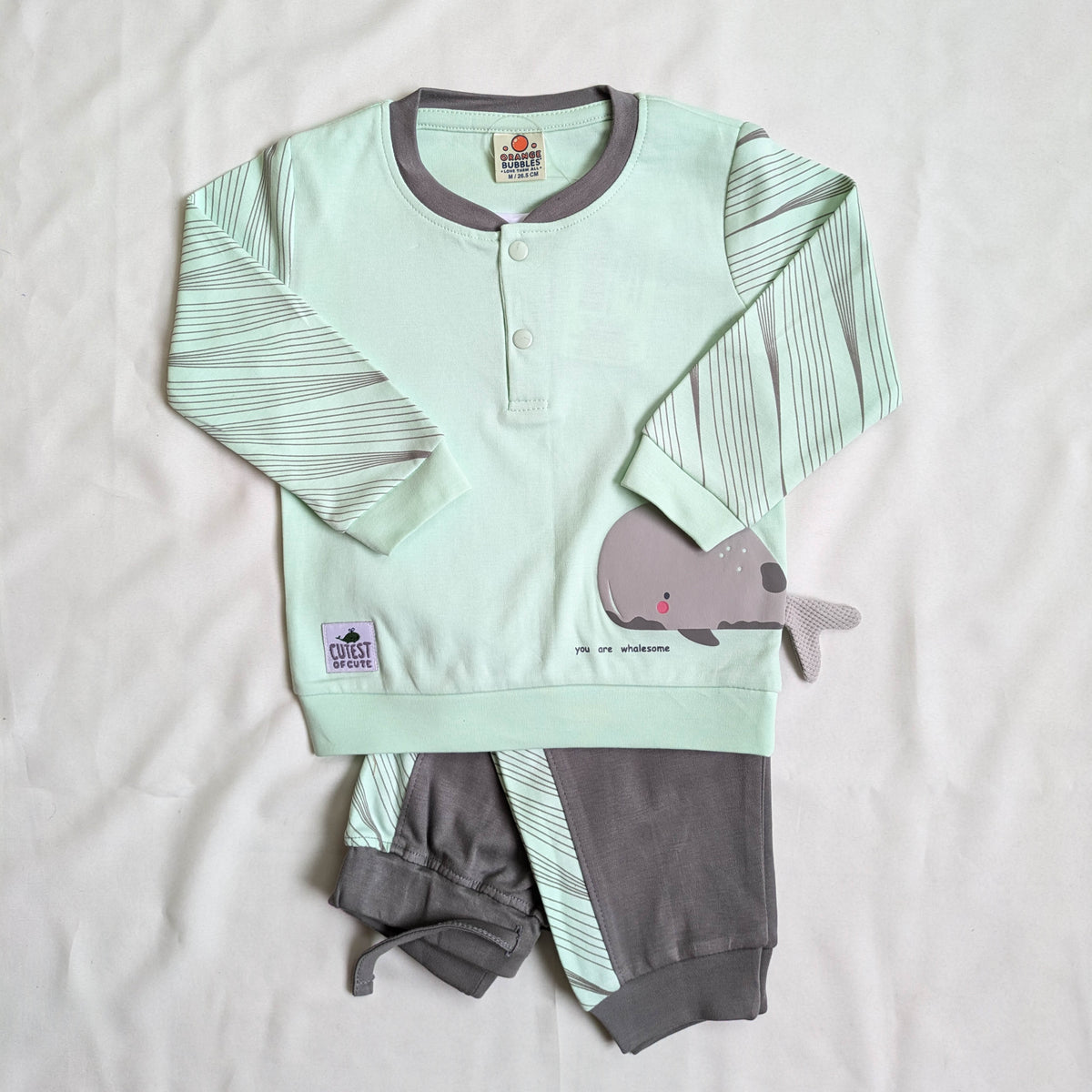 Whalesome Whale Graphic Top & Joggers Set