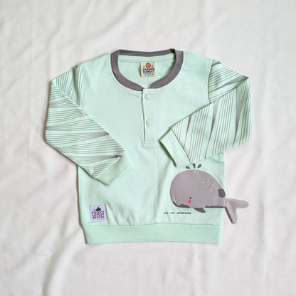 Whalesome Whale Graphic Top & Joggers Set