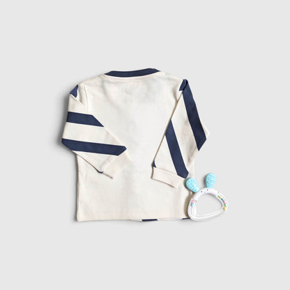Skater Lion Cardigan & Side-Stripe Joggers Set