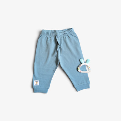 Striped Tiger Pocket Top & Textured Joggers Set