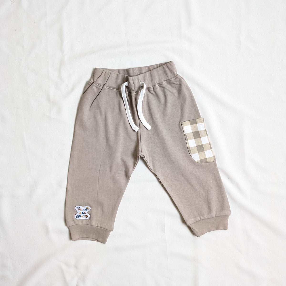 afari Animal Sweatshirt & Gingham Pocket Joggers Set