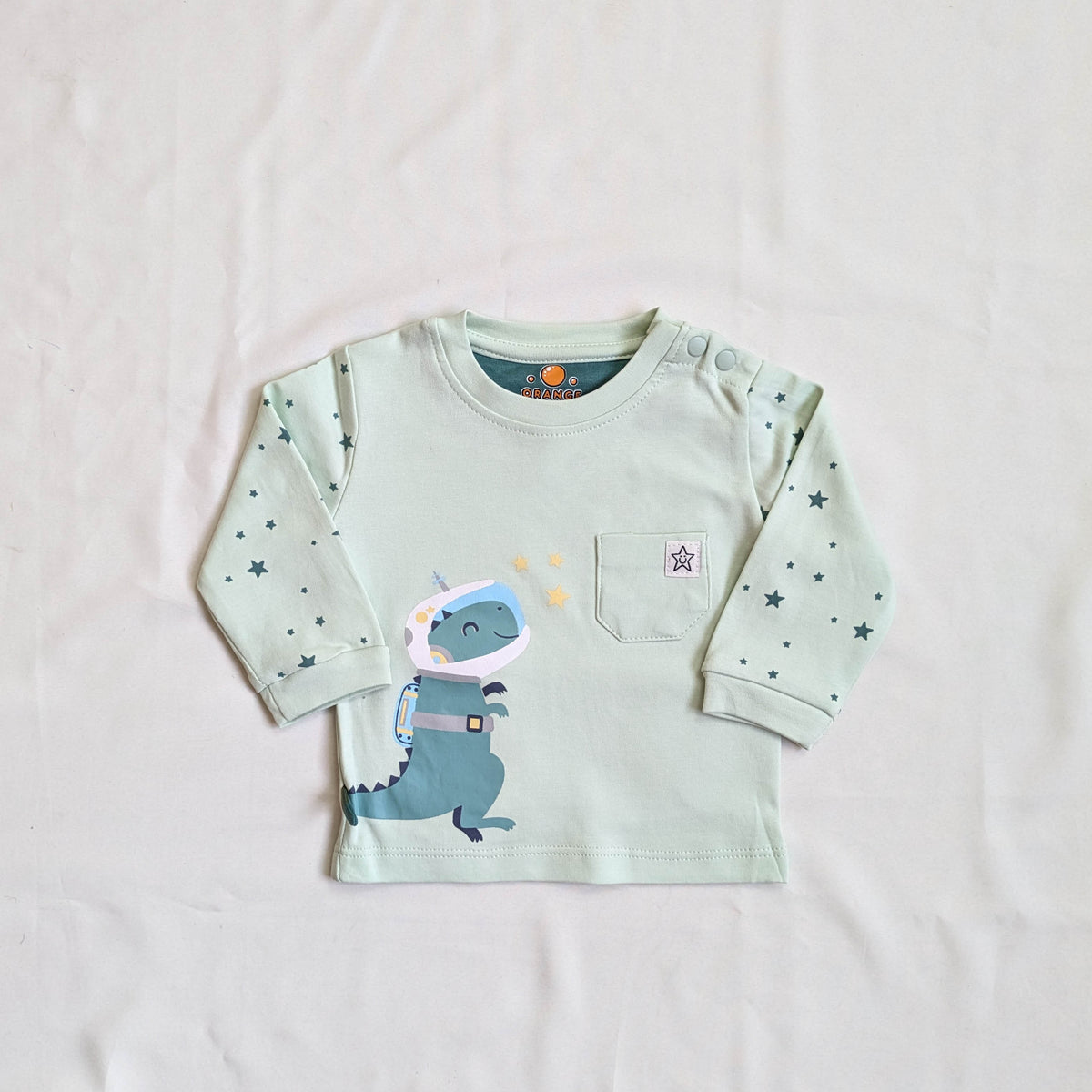 Space Dino Baby Long-Sleeve & Jogger Set