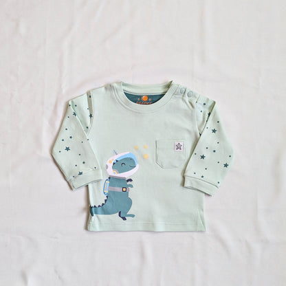 Space Dino Baby Long-Sleeve & Jogger Set