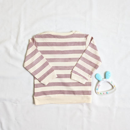 Baby Penguin Graphic Long-Sleeve Sweatshirt and Jogger Set