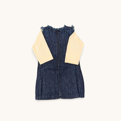 Daisy Denim Pinafore Set