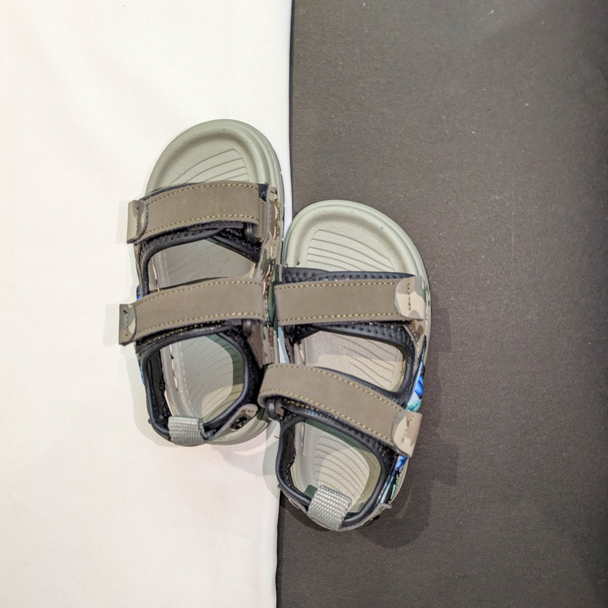 Kids Superhero Camo Outdoor Sandals