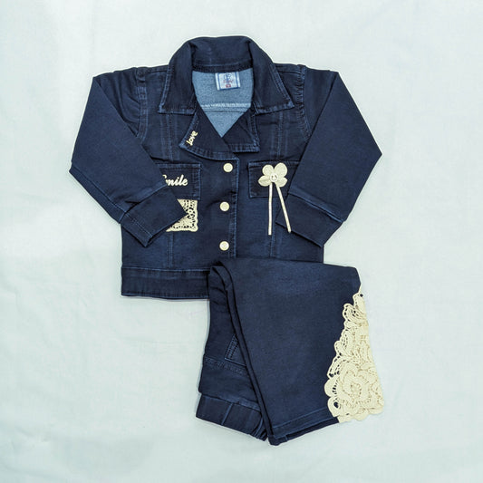 Girls' 2-Piece Denim Outfit Set
