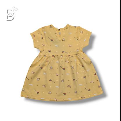 NEWBORN FROCK -YELLOW