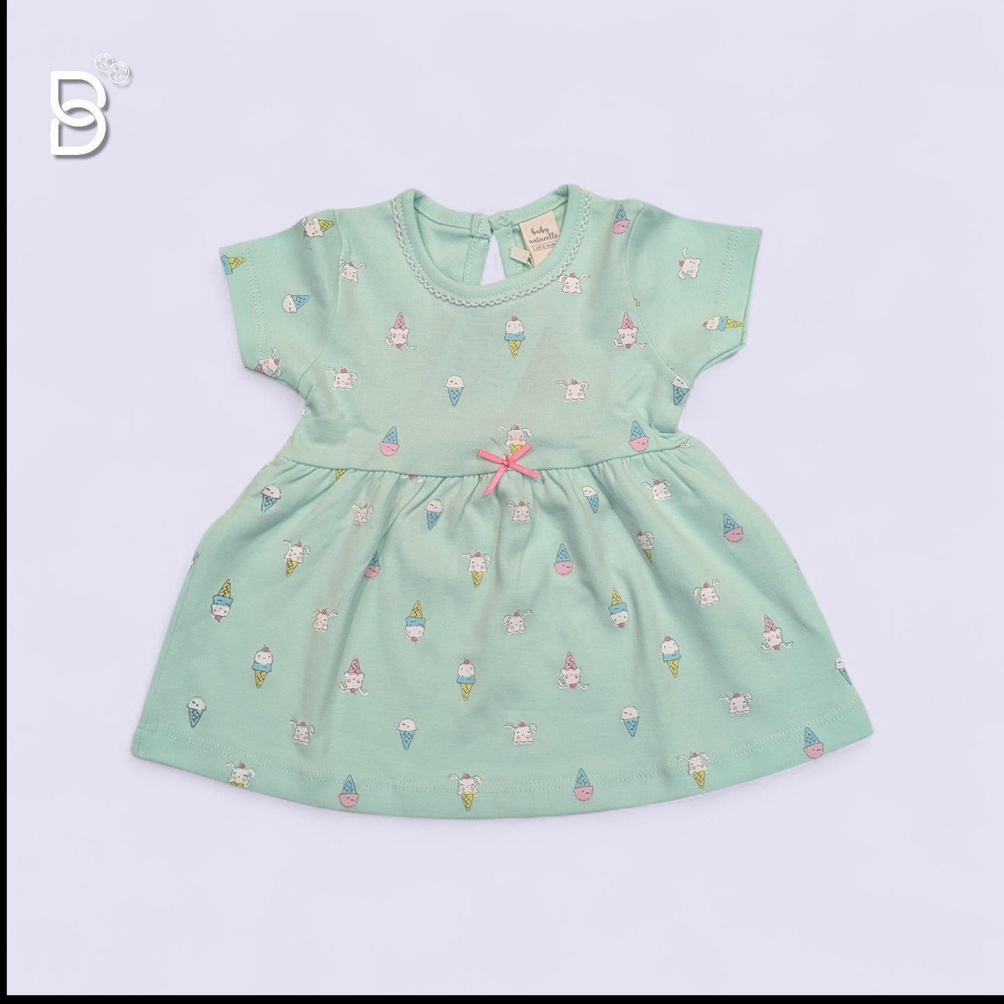 NEWBORN FROCK-GREEN
