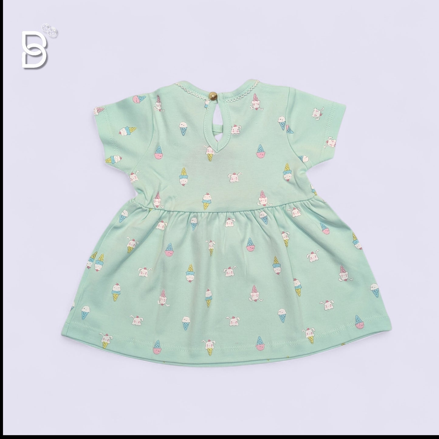 NEWBORN FROCK-GREEN