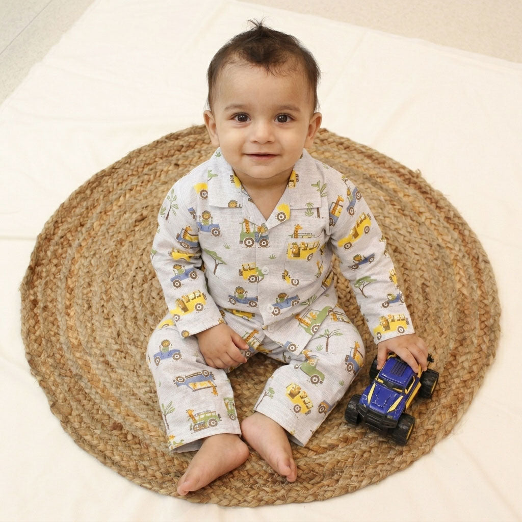 New Born Unisex Night Wear -Multi Colour