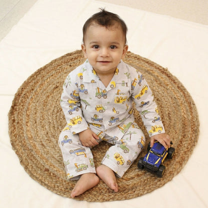 New Born Unisex Night Wear -Multi Colour