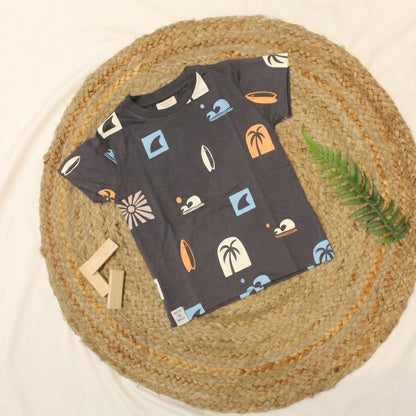 New born casual wear set-Ash Colour