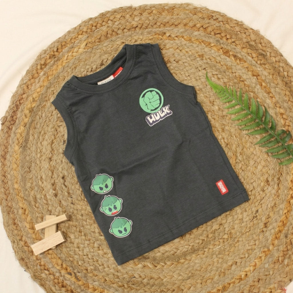 New born casual wear sleeves tee-Ash Colour