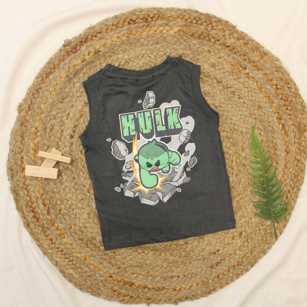 New born casual wear sleeves tee-Ash Colour